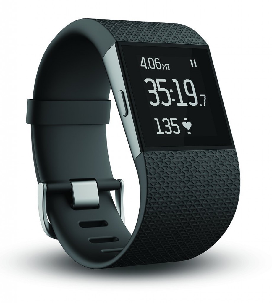 Fitbit – Surge Large-Size Fitness Watch with Heart Rate Monitor – Black ...